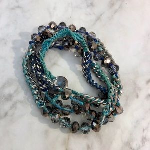 Bead + Chain Multi Wrap Bracelet